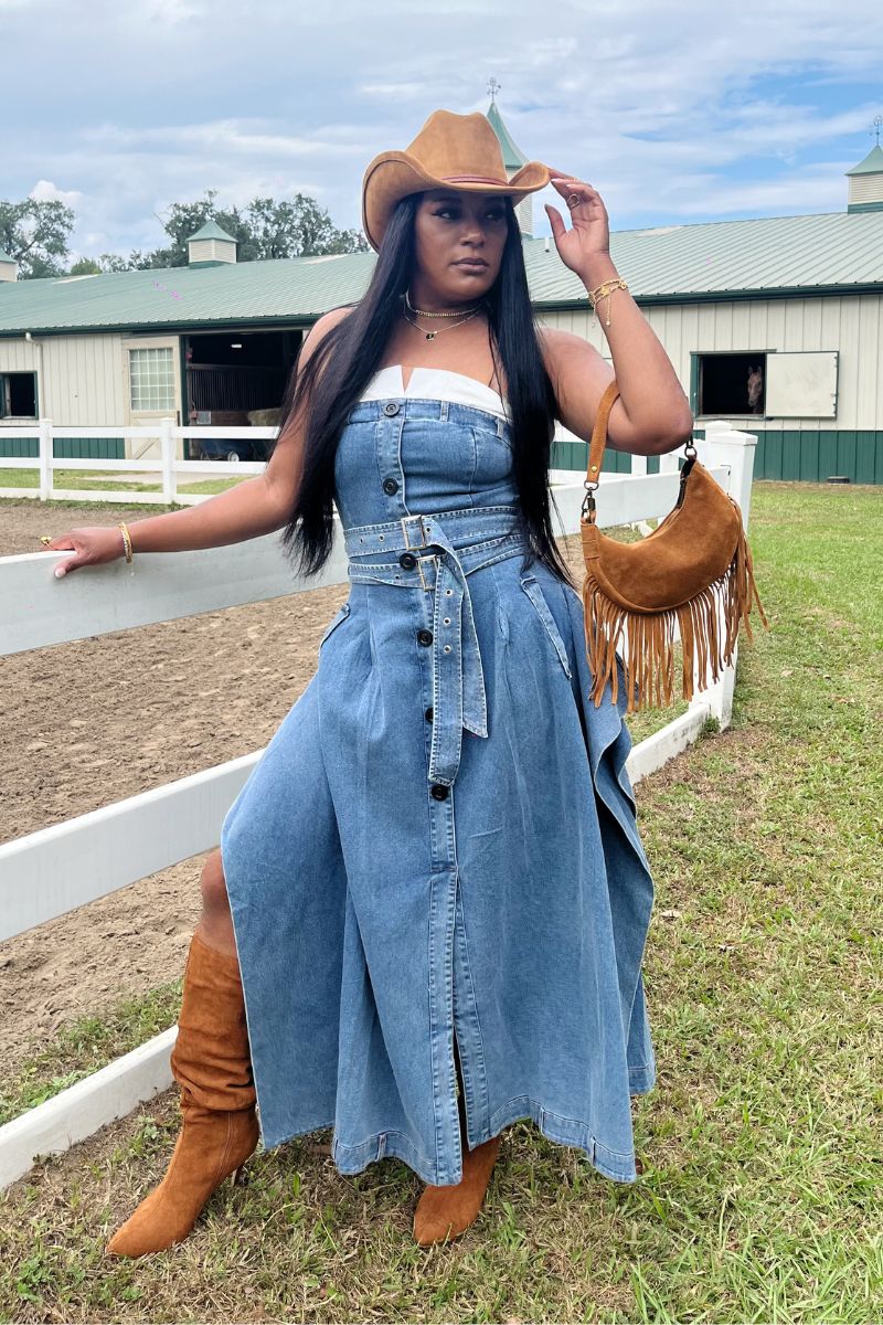 Trench Denim Maxi