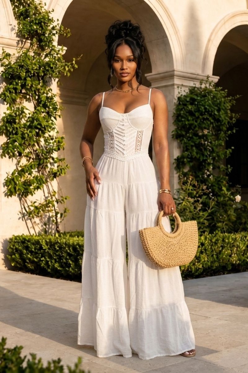 The Sculpted Sands Corset Jumpsuit