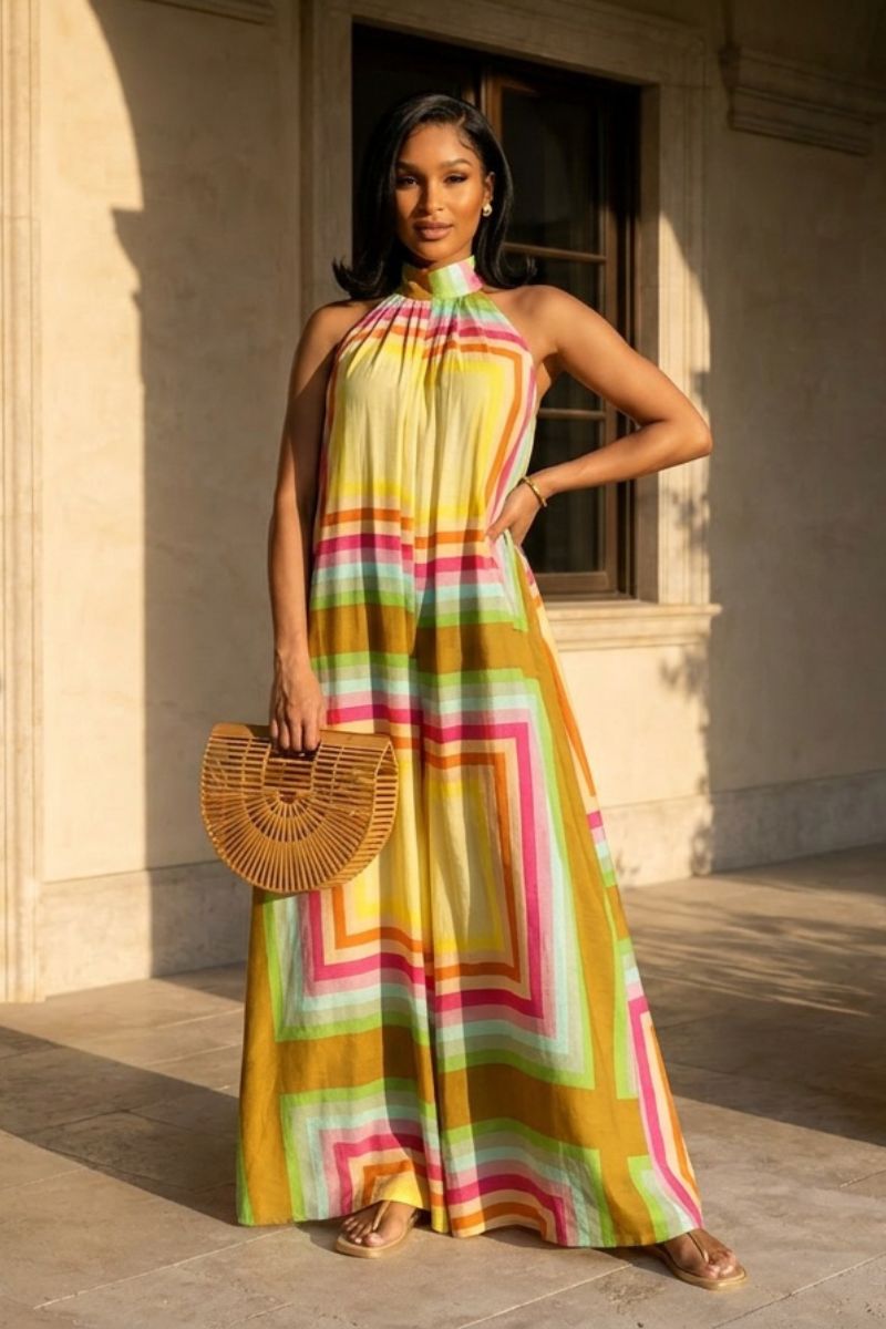 The Capri Mosaic Jumpsuit