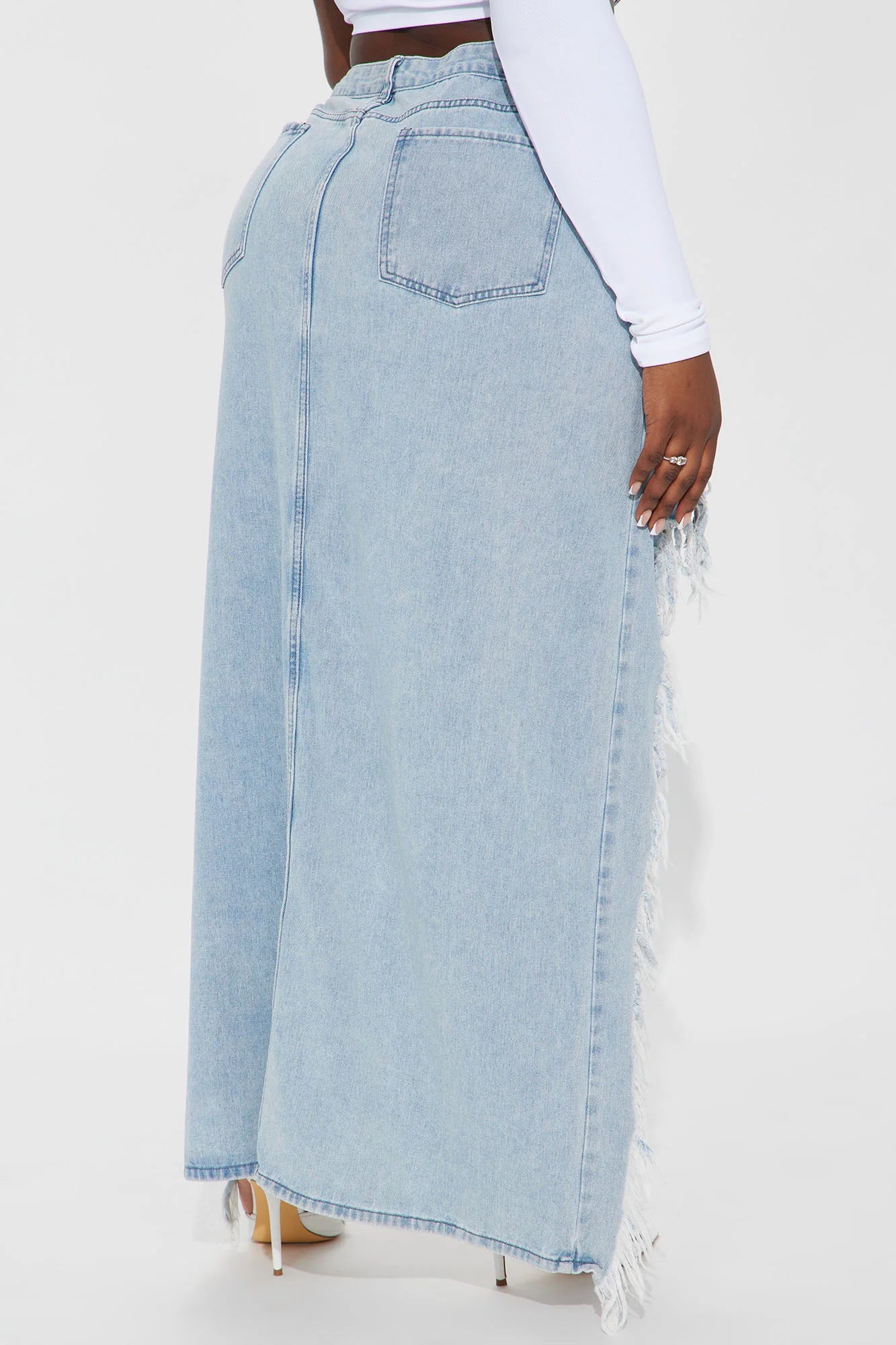 Rene Denim Maxi Skirt