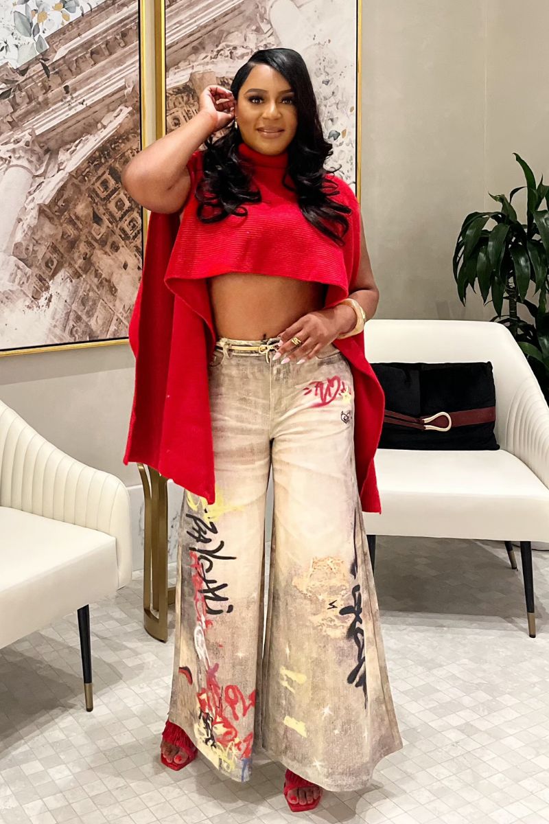 Graffiti Charm Jeans