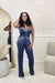 Diamond Denim Pant Set