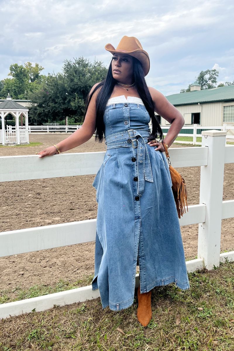 Trench Denim Maxi