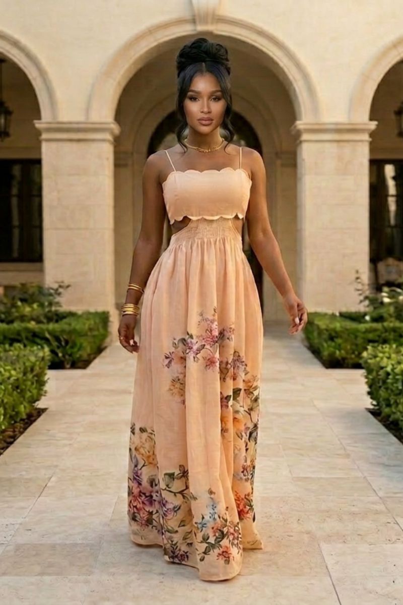 The Blush Garden Reverie Maxi Dress