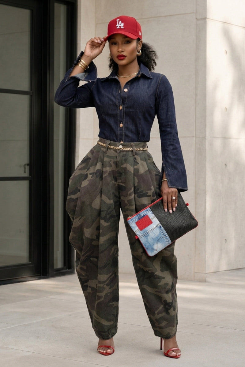 CAMO AUTHORITY BARREL PANTS