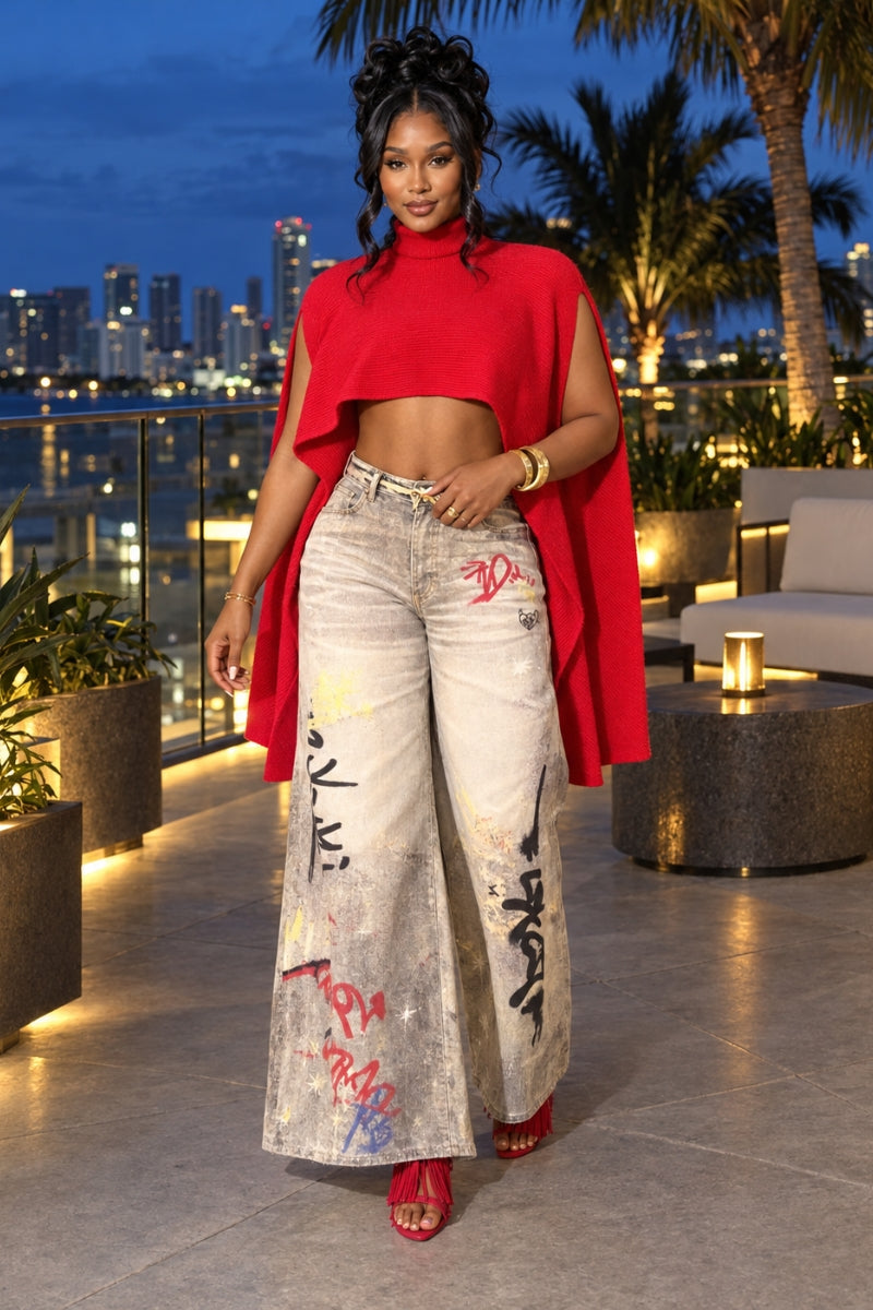 Graffiti Charm Jeans