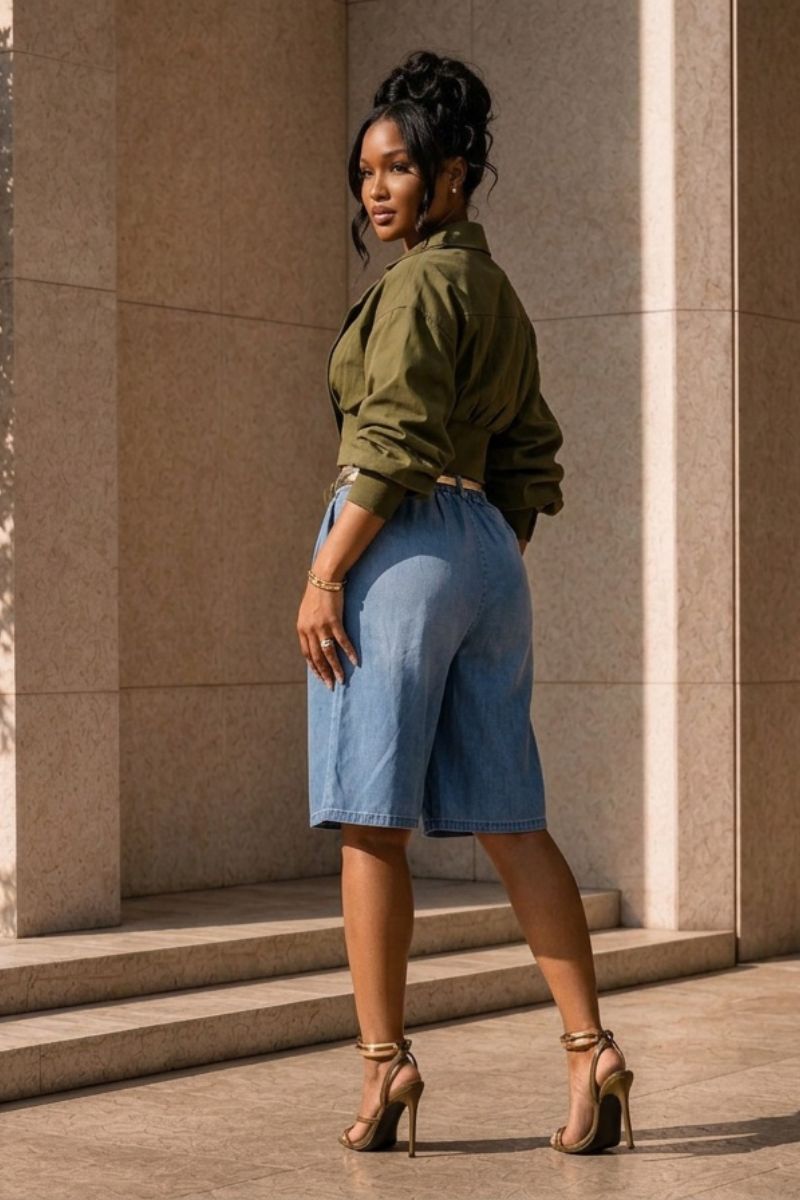 The Sutton Chambray Bermuda Shorts