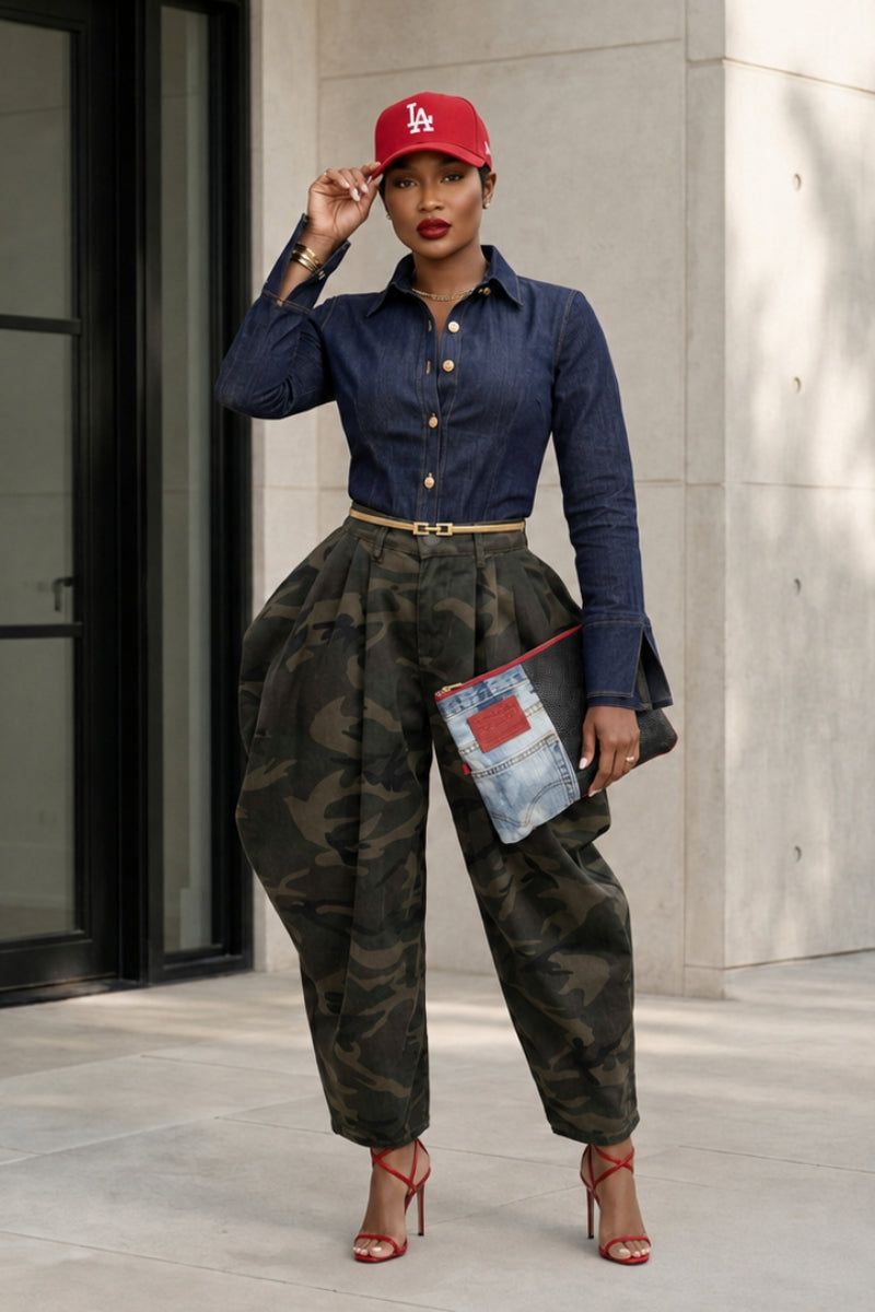 CAMO AUTHORITY BARREL PANTS