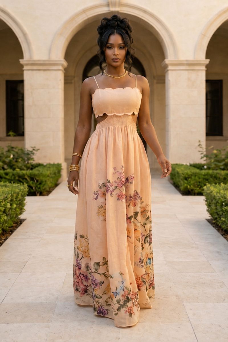 The Blush Garden Reverie Maxi Dress