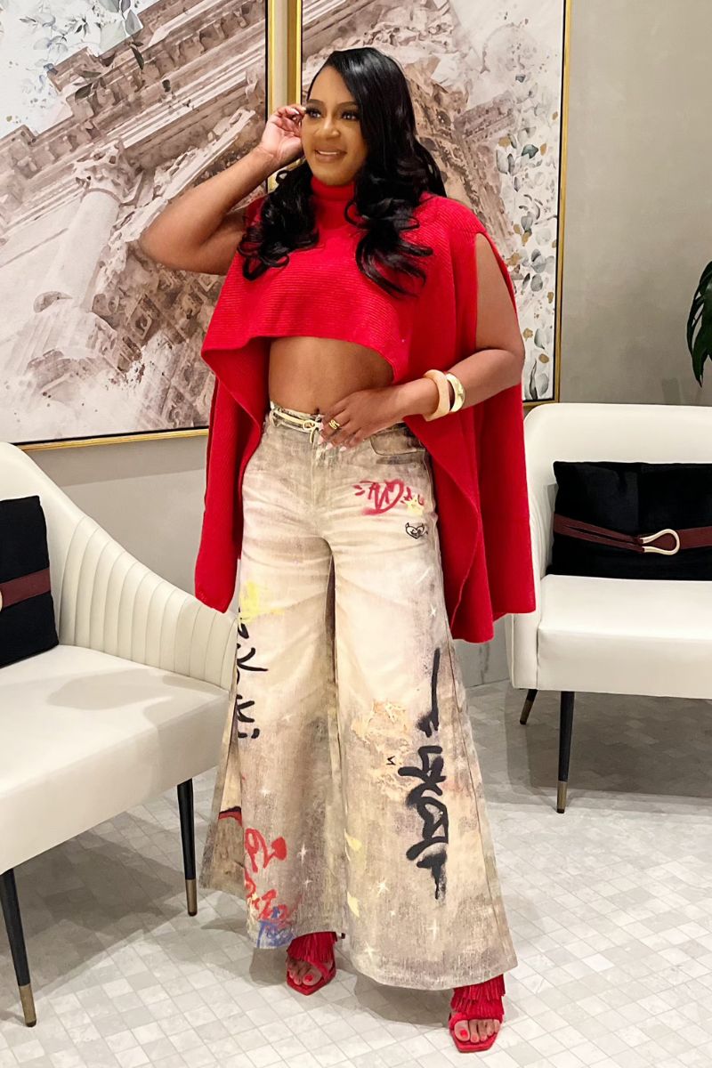 Graffiti Charm Jeans